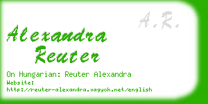 alexandra reuter business card